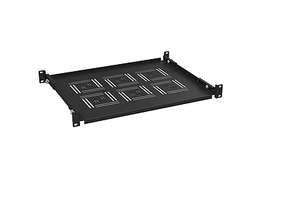 Produkt Półka 19" 1U 350mm BK mocowana do przednich i tylnich szyn UP-13-B - Solarix - Akcesoria 19"