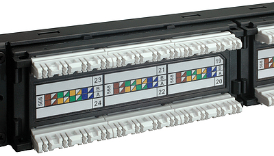Produkt 19" patch panel Solarix 24 x RJ45 CAT6 UTP 350 MHz 1U czarny SX24-6-UTP-BK - Solarix - Patch panele
