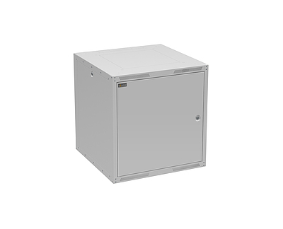 Produkt Szafa naścienna GrandN DUO 12U 600mm, drzwi blaszane, RAL 7035, GrandND-12U-66-21-G - Solarix - Naścienne 19"