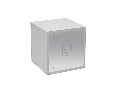 Produkt Szafa naścienna GrandN DUO 12U 600mm, drzwi blaszane, RAL 7035, GrandND-12U-66-21-G - Solarix - Naścienne 19"