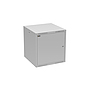 Produkt Szafa naścienna GrandN DUO 12U 600mm, drzwi blaszane, RAL 7035, GrandND-12U-66-21-G - Solarix - Naścienne 19"