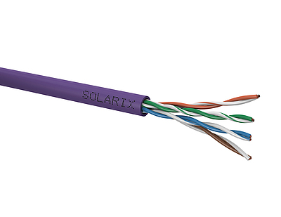 Produkt Kabel instalacyjny Solarix CAT5E UTP LSOH D<sub>ca</sub>-s1,d2,a1 box 500 m. SXKD-5E-UTP-LSOH - Solarix - Kable instalacyjne