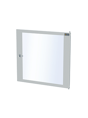 Produkt Drzwi przeszklone do szafki naściennej SENSA 12U z zamkiem i zawiasami kolor RAL7035 DV-SK-12-SENSA-G - Solarix - Akcesoria