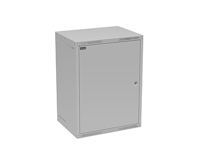 Produkt Szafa naścienna GrandN 16U 450mm,drzwi blaszane, RAL 7035, GrandN-16U-645-21-G - Solarix - Naścienne 19"