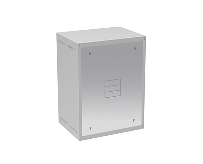 Produkt Szafa naścienna GrandN 16U 450mm,drzwi blaszane, RAL 7035, GrandN-16U-645-21-G - Solarix - Naścienne 19"