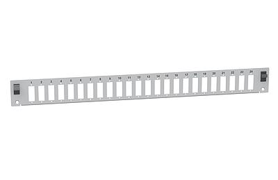 Produkt Panel przełącznicy 1U v2 na 24 adaptery SC duplex - BK FP-1U-24SCD-G - Solarix - Przełącznice światłowodowe