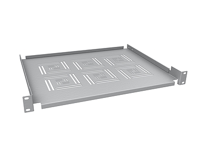 Produkt Półka 19" 1U 350mm RAL 7035 mocowana do przednich szyn UP-03-G - Solarix - Akcesoria 19"