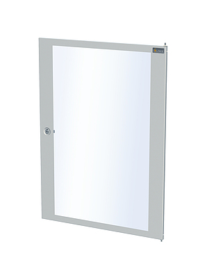 Produkt Drzwi przeszklone do szafki naściennej SENSA 18U z zamkiem i zawiasami kolor RAL7035 DV-SK-18-SENSA-G - Solarix - Akcesoria