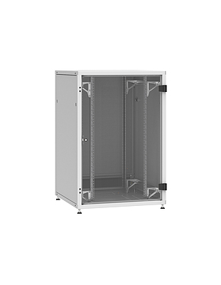Produkt Szafa LC-50 24U, 800x800 RAL 7035, szklane drzwi - Solarix - Stojące 19"