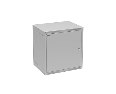 Produkt Szafa naścienna GrandN 12U 450mm, drzwi blaszane, RAL 7035, GrandN-12U-645-21-G - Solarix - Naścienne 19"