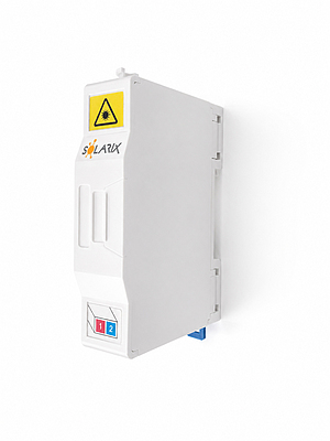 Produkt Skrzynka optyczna na szynę DIN do 2 złączy SC SXOB-SC-DIN-2 - Solarix - Fiber Management