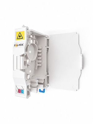 Produkt Skrzynka optyczna na szynę DIN do 2 złączy SC SXOB-SC-DIN-2 - Solarix - Fiber Management