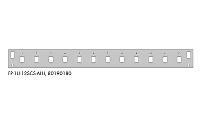 Produkt Panel przełącznicy na 12 adapterów SC simplex / E2000 / LC duplex - Solarix - Przełącznice światłowodowe