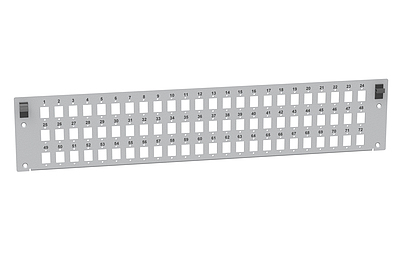 Produkt Panel przełącznicy 2U na 72 adaptery SC simplex RAL7035 - Solarix - Przełącznice światłowodowe
