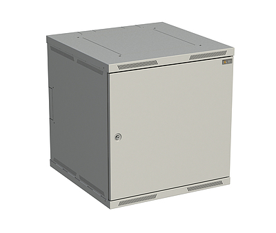 Produkt Szafka naścienna nitowana SENSA 12U 600mm, drzwi blaszane, RAL 7035 SENSA-12U-66-21-G - Solarix - Naścienne 19"