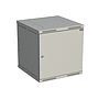 Produkt Szafka naścienna nitowana SENSA 12U 600mm, drzwi blaszane, RAL 7035 SENSA-12U-66-21-G - Solarix - Naścienne 19"