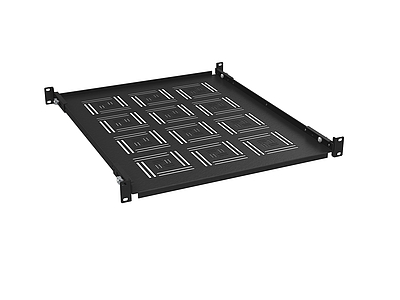 Produkt Półka 19" 1U 550mm BK mocowana do przednich i tylnich szyn UP-15-B - Solarix - Akcesoria 19"