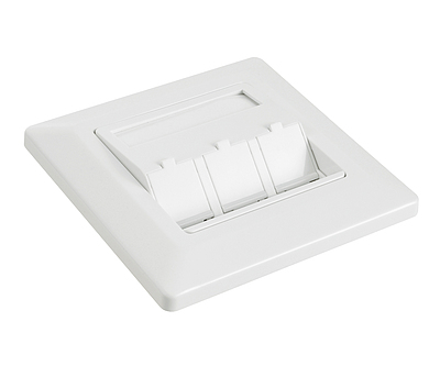 Produkt Gniazdko modularne Solarix na 3 keystony pod tynk białe SX9-3-0-WH - Solarix - Gniazdka