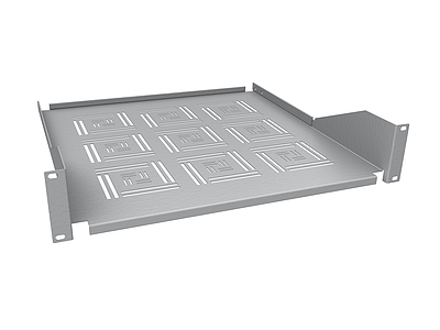 Produkt Półka 19" 2U 450mm RAL 7035 mocowana do przednich szyn UP-24-G - Solarix - Akcesoria 19"