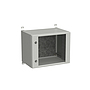 Produkt Naścienna szafa zewnętrzna LC-20 9U 600x400 drzwi szklane 2x1 - punktowy zamek LC-20-9U-64-11-G - Solarix - Zewnetrzne z wyższym IP