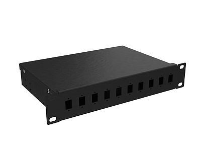 Produkt Przełącznica światłowodowa 10", 1U BK, 10xSC simplex FO-10-1-10SCS-B - Solarix - Przełącznice światłowodowe