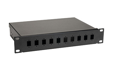 Produkt Przełącznica światłowodowa 10", 1U BK, 10xSC simplex FO-10-1-10SCS-B - Solarix - Przełącznice światłowodowe