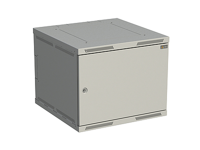 Produkt Szafka naścienna nitowana SENSA 9U 600mm, drzwi blaszane, RAL 7035, SENSA-9U-66-21-G - Solarix - Naścienne 19"