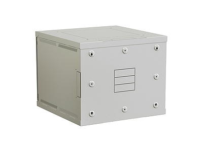 Produkt Szafka naścienna nitowana SENSA 9U 600mm, drzwi blaszane, RAL 7035, SENSA-9U-66-21-G - Solarix - Naścienne 19"