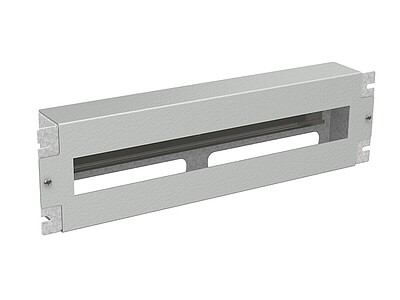 Produkt Panel instalacyjny 3U z szyną DIN do szaf 19", BK RAL7035 - Solarix - Akcesoria 19"