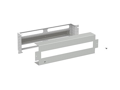 Produkt Panel instalacyjny 3U z szyną DIN do szaf 19", BK RAL7035 - Solarix - Akcesoria 19"