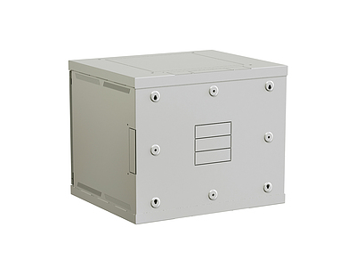 Produkt Szafka naścienna nitowana SENSA 9U 500mm, drzwi przeszklone, RAL 7035, SENSA-9U-65-11-G - Solarix - Naścienne 19"