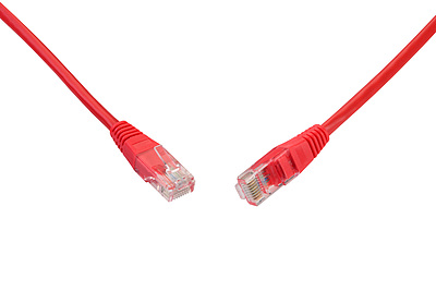 Produkt Patchcord CAT5E UTP PVC 5m czerwony non-snag-proof C5E-155RD-5MB - Solarix - Patchcordy