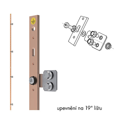 Produkt Listwa uziemiająca Cu 5x20 42U z gwintem M6 - Solarix - Akcesoria