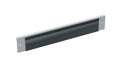 Produkt Panel cokołu szafy, długość 800 mm, z listwą szczotkową, wysokość 100 mm, kolor RAL7035 - Solarix - Akcesoria