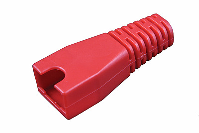 Produkt Osłonka RJ45 non-snag proof czerwona S45NSP-RD dla kabli o całkowitej średnicy do 5,5 mm - Solarix - Osłonki