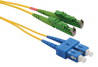 Produkt Patchcord światłowodowy 9/125 E2000apc/SCupc SM OS 5m duplex SXPC-E2000/SC-UPC-OS-5M-D - Solarix - Patchcordy