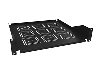 Produkt Półka 19" 2U 450mm BK mocowana do przednich szyn UP-24-B - Solarix - Akcesoria 19"