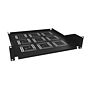 Produkt Półka 19" 2U 450mm BK mocowana do przednich szyn UP-24-B - Solarix - Akcesoria 19"
