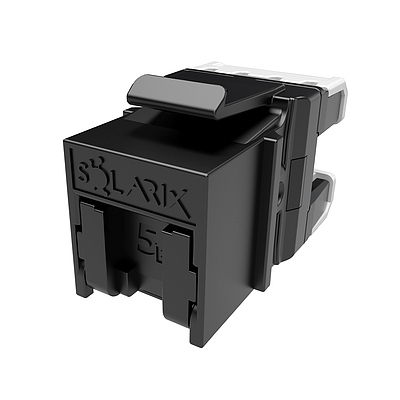 Produkt Szybko-zaciskowy keystone Solarix CAT5E UTP RJ45 czarny SXKJ-5E-UTP-BK-NA do kleszczy SXKJ-NA-BU - Solarix - Keystony