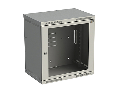 Produkt Szafka naścienna nitowana SENSA 12U 400mm, drzwi szklane, RAL 7035 - Solarix - Naścienne 19"