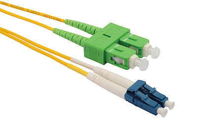 Produkt Patchcord światłowodowy z włóknem OS1 i konektorami LCupc/SCapc długość 2m - Solarix - Patchcordy
