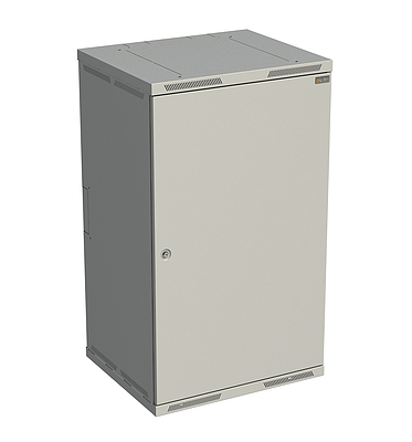Produkt Szafka naścienna nitowana SENSA 21U 600mm, drzwi przeszklone, RAL 7035, SENSA-21U-66-11-G - Solarix - Naścienne 19"