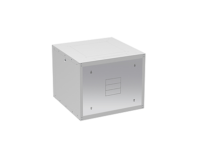 Produkt Szafa naścienna GrandN DUO 9U 600mm, drzwi szklane, RAL 7035, GrandND-9U-66-11-G - Solarix - Naścienne 19"