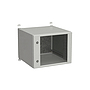 Produkt Naścienna szafa zewnętrzna LC-20 9U 600x600 drzwi szklane 2x1 - punktowy zamek LC-20-9U-66-11-G - Solarix - Zewnetrzne z wyższym IP