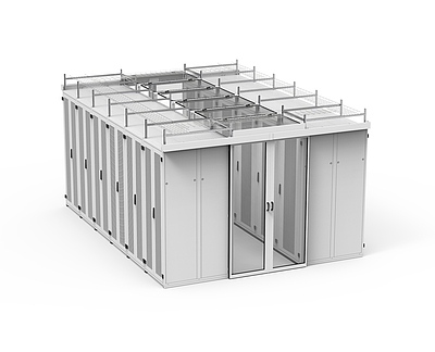 Produkt Podwyższony dach zimnego korytarza 600 mm, RAL 7035 - Solarix - Centrum przetwarzania danych