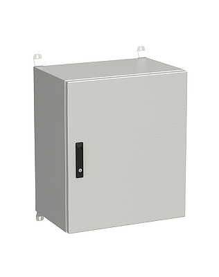 Produkt Naścienna szafa zewnętrzna LC-20 15U 600x400 drzwi blaszane 3 - punktowy zamek LC-20-15U-64-22-G  - Solarix - Zewnetrzne z wyższym IP