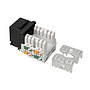 Produkt Zaciskany keystone Solarix CAT5E UTP RJ45 czarny, podłączenie 90°,  SXKJ-5E-UTP-BK-90 - Solarix - Keystony