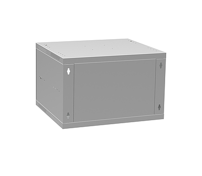 Produkt Szafa naścienna SENSA LITE 6U 450mm, drzwi szklane, RAL 7035, SENSA-L-6U-545-11-G - Solarix - Naścienne 19"