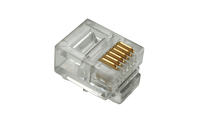 Produkt Konektor RJ12 CAT3 UTP 6p6c nieekranowany na linkę KRJ11/100 - Solarix - Konektory