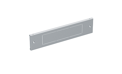 Produkt Panel cokołu szafy, długość 600 mm, z otworem, wysokość 100 mm, kolor RAL7035 - Solarix - Akcesoria